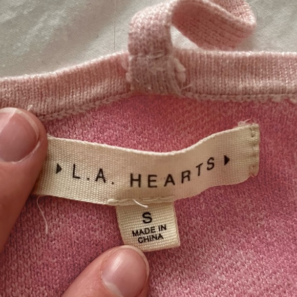 Pacsun | LA Hearts | Butterfly Lace-Up Sweater Tank Top - Picture 4 of 5